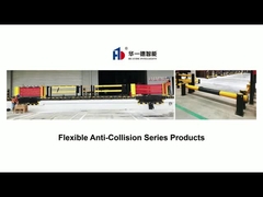 Stoere zachte gordijnen Veiligheidsbarrières magazijn havenpoort verkeersrails