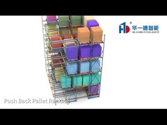 Push-back palletrekken met een hoge dichtheid