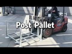 Afneembare Magazijnopslag Thermisch Verzinkt Staal Grote Stapelbare Metalen Stalen Staander Palletstelling