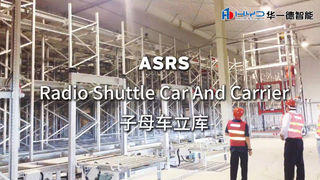 Radio Shuttle Car en Carrier ASRS Projectsite Geautomatiseerd opslag- en ophaalsysteem