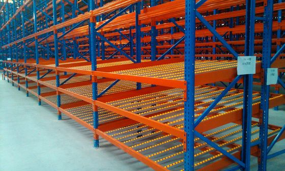 2 mm kolom Q235 stalen kartonnen stroomrekken 1000 kg lading per pallet