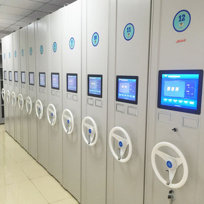 Slimme Elektronische Mobiele Opslagsystemen Intelligente Archiefopslagplanken Stalen Intelligente Compacte Bibliotheekplankensystemen voor Opslag