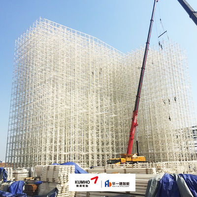 Geïntegreerd logistiekcentrum palletstacker kraan ASRS geautomatiseerd pendelopslagsysteem