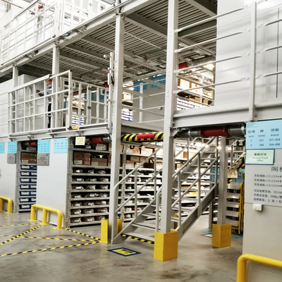 B02: Mezzanine-rekken Half-rack Mezzanine Multi-Tier Rack Storage Metal Mezzanine-systeem