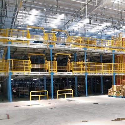 B02: Mezzanine-rekken Half-rack Mezzanine Multi-Tier Rack Storage Metal Mezzanine-systeem