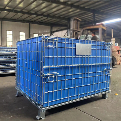 B25 Voor opslag in een magazijn Middelgrote container Draad metalen container Palet stapelbare kooi