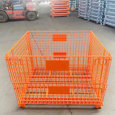 B25 Voor opslag in een magazijn Middelgrote container Draad metalen container Palet stapelbare kooi