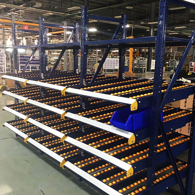 B28 Carton Flow Rack Picking Rack Gravity Flow Roller Rack Warehouse Storage Rack