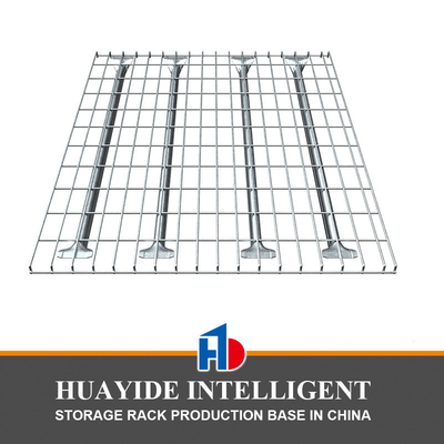 B33 Warehouse Standard Size Flare Waterfall Gelast gegalvaniseerd staal metalen opslag draadnetdek voor palletrekken