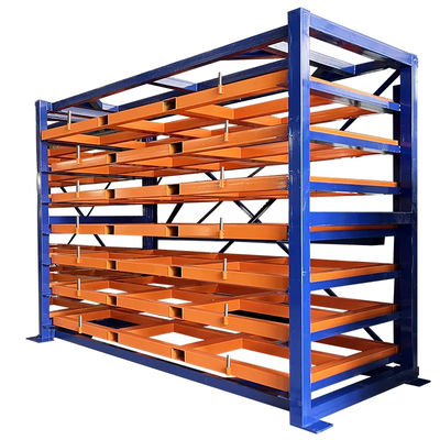 B51: Uitrolplaatmetaalrek Industrieel plaatmetaalrek Elektrisch telescopisch cantileverrek