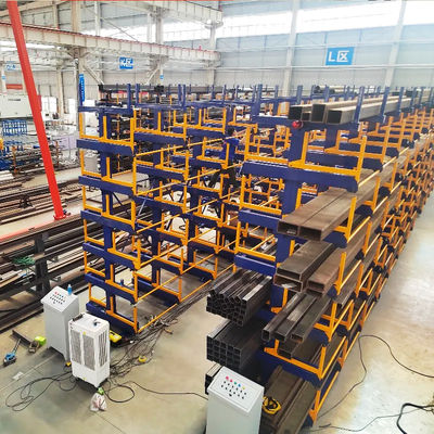 B52: Lange materiaalopslag uitschuifbare cantilever rekken voor staven en pijpen