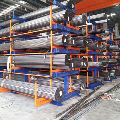 B52: Lange materiaalopslag uitschuifbare cantilever rekken voor staven en pijpen