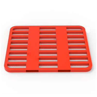 C04: Afgeronde hoek stalen pallets worden gebruikt om zakgoed zoals graan, veevoer, etc. op te slaan. Om te voorkomen dat de zakken door vorken beschadigd worden en om stapelen te vergemakkelijken.