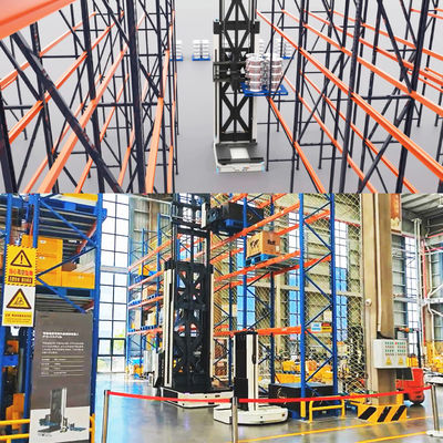 AS/RS (VFR+VNA+Q1P),VFR+Very Narrow Aisle+ Grote en kleine auto's,Very Narrow Aisle Fork-type autonome mobiele robot voor het stapelen en hanteren van pallets in magazijnen