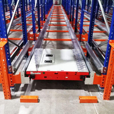 Tweerichtingsradio shuttle racking pallet runner rack systeem kamertemperatuur magazijn