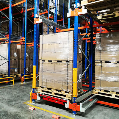 Tweerichtingsradio shuttle racking pallet runner rack systeem kamertemperatuur magazijn
