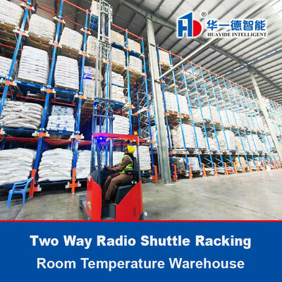 Tweerichtingsradio shuttle racking pallet runner rack systeem kamertemperatuur magazijn