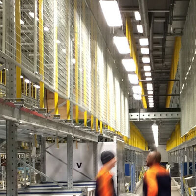 Achterste draadgashekken voor opslag in magazijnen