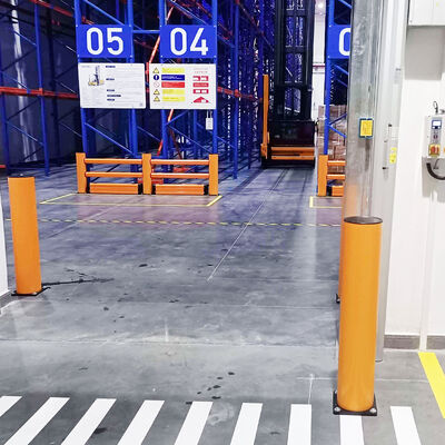 Robuuste Palletstelling Beschermer Magazijn Palletstelling Kolom Bescherming Flexibele Plastic Beschermer Rechtopstaande Beschermer