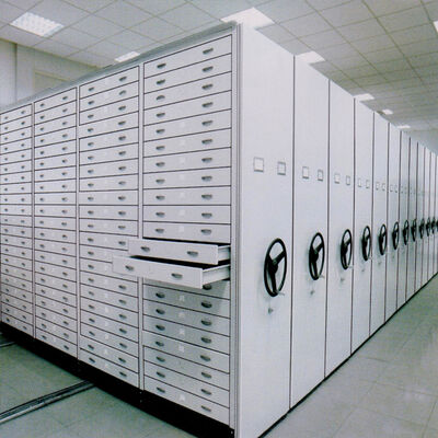 Handmatige Mobiele Opslag Handbediende Verrijdbare Compacte Opslag Archief Compactor Rek Systeem