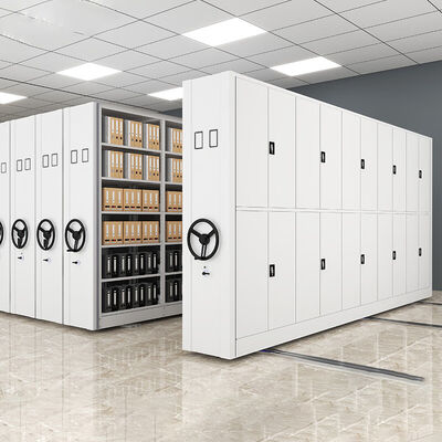 Handmatige Mobiele Opslag Handbediende Verrijdbare Compacte Opslag Archief Compactor Rek Systeem