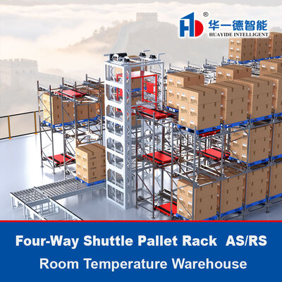 Vierweg Shuttle Pallet ASRS Magazijn Temperatuur Automatisch Opslag- en Terughaalsysteem Radio Shuttle Racking