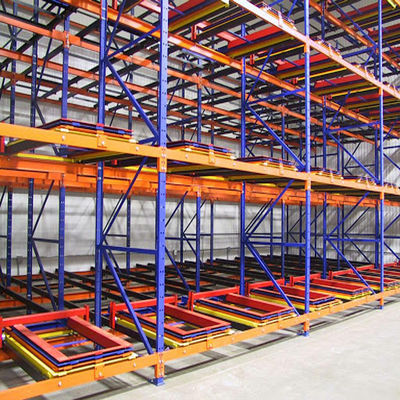 Push-back palletrekken opslagruimte Rack Push-back rack systeem Heavy Duty Racking