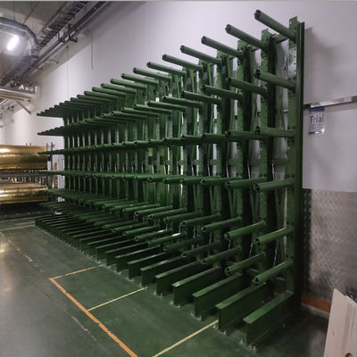 Q345 Stalen dubbelzijdige kantileverrekken 1000 kg met stevige kolommen