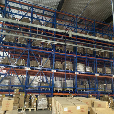 Q235 Stalen Zware Palletstelling 76,2 mm Steek Selectieve Palletstelling