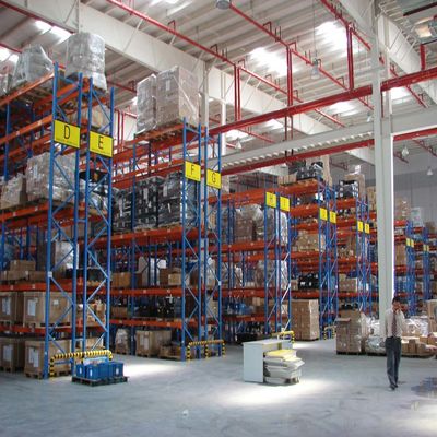 Q235 Stalen Zware Palletstelling 76,2 mm Steek Selectieve Palletstelling