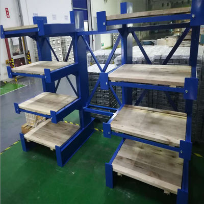 101,6 mm Pitch H Beam Structural Cantilever Rack 1800mm lange arm