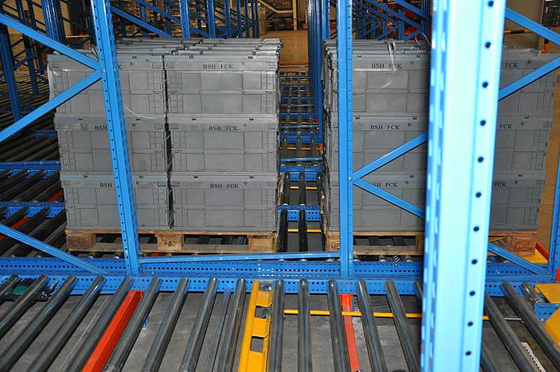 FIFO zwaartekrachtpalletrekken Hoog efficiënt ISO9001 certificaat