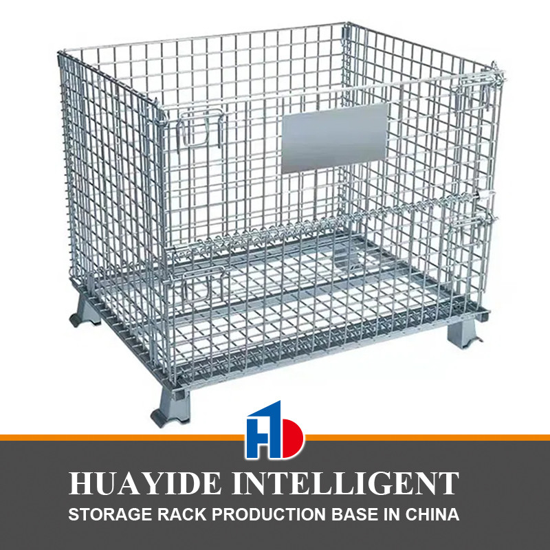B25 Voor opslag in een magazijn Middelgrote container Draad metalen container Palet stapelbare kooi