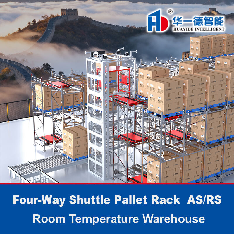 Vierweg Shuttle Pallet ASRS Magazijn Temperatuur Automatisch Opslag- en Terughaalsysteem Radio Shuttle Racking